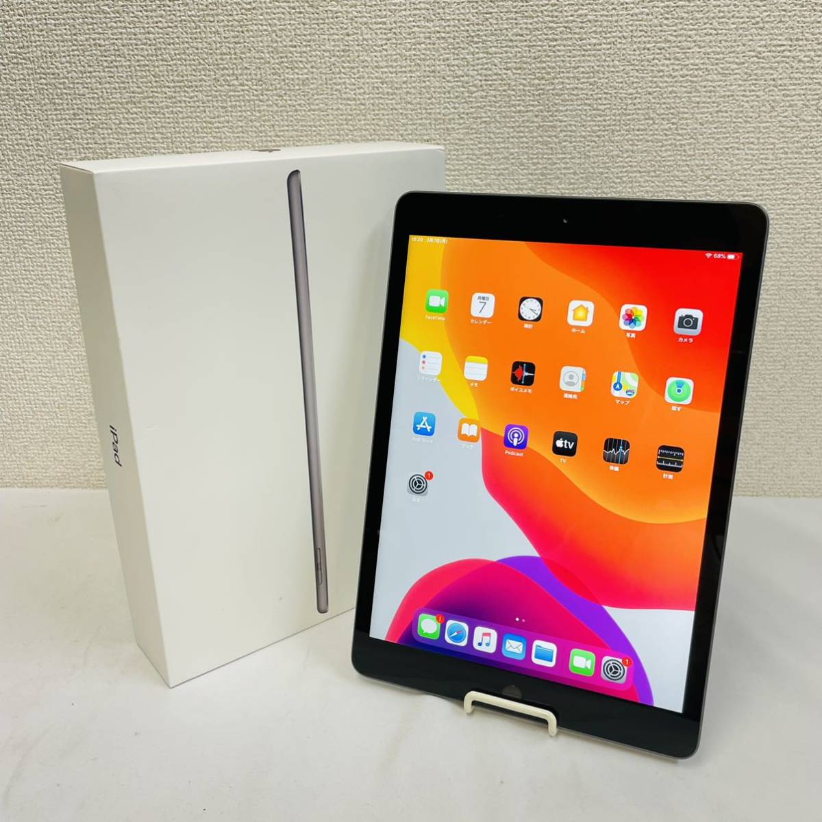 動作品 Apple iPad 第7世代 128GB Wi-Fiモデル MW772J/A スペース