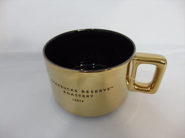 * new goods unused * Starbucks reserve roast ta Lee mug Gold ( original shopping bag present )( Tokyo middle eyes black )296mL TYO6