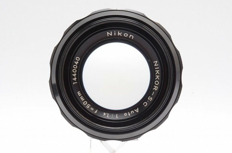 【 新品級 】ニコン Nikon NIKKOR-S.C Auto 50mm F1.4 オールドレンズ★＜フード,フィルター,前後キャップ＞8112 8