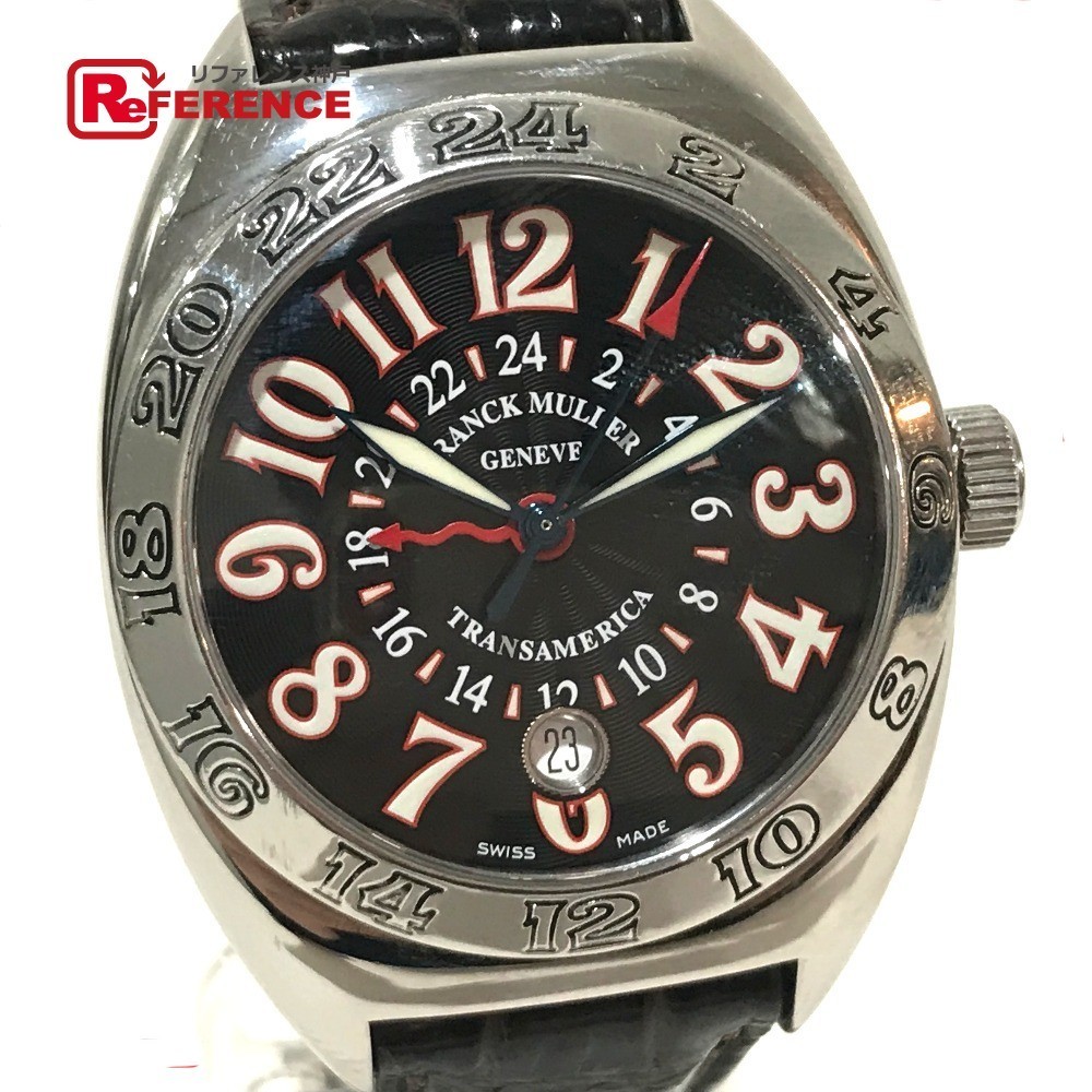 FRANCK MULLER フランクミュラー 2000WW GMT トランスアメリカ ワールドワイド メンズ腕時計 SS_画像1