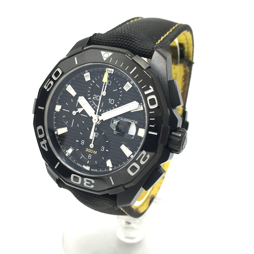 TAG HEUER TAG Heuer CAY218A Aquaracer 300 chronograph Date men's wristwatch titanium men's 