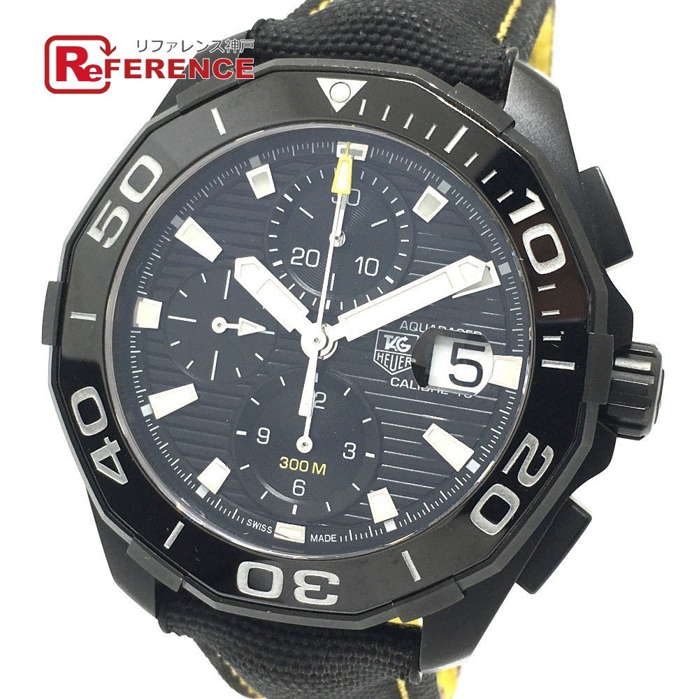 TAG HEUER TAG Heuer CAY218A Aquaracer 300 chronograph Date men's wristwatch titanium men's 