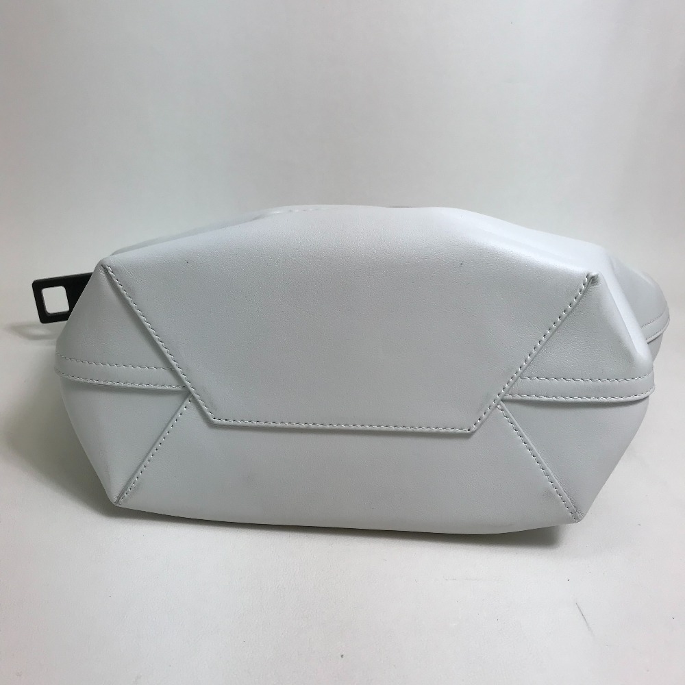 美品 BALENCIAGA バレンシアガ 661854 メガジップ ハンドバッグ ホワイト/ブラック レディース【中古】_画像3