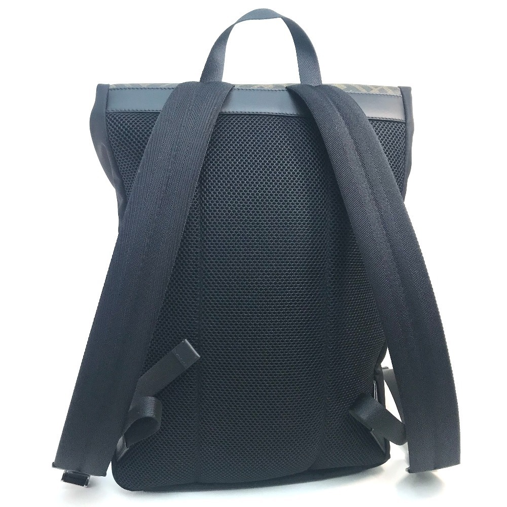 as good as new FENDI Fendi 7VZ045 Zucca FF pattern backpack rucksack Day Pack nylon / leather 