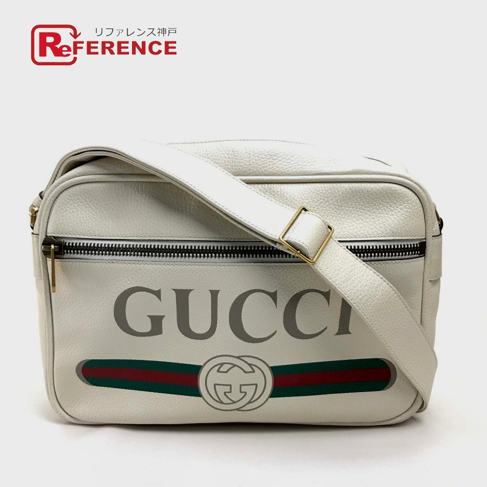 GUCCI グッチ 523589 ロゴプリント メッセンジャーバッグ ショルダー