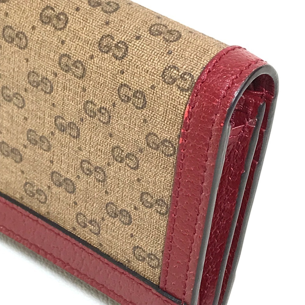 GUCCI グッチ 647788 2TWAG ドラえもんGUCCI コンパクト財布 ミニGGスプリーム/レザー レッド_画像5