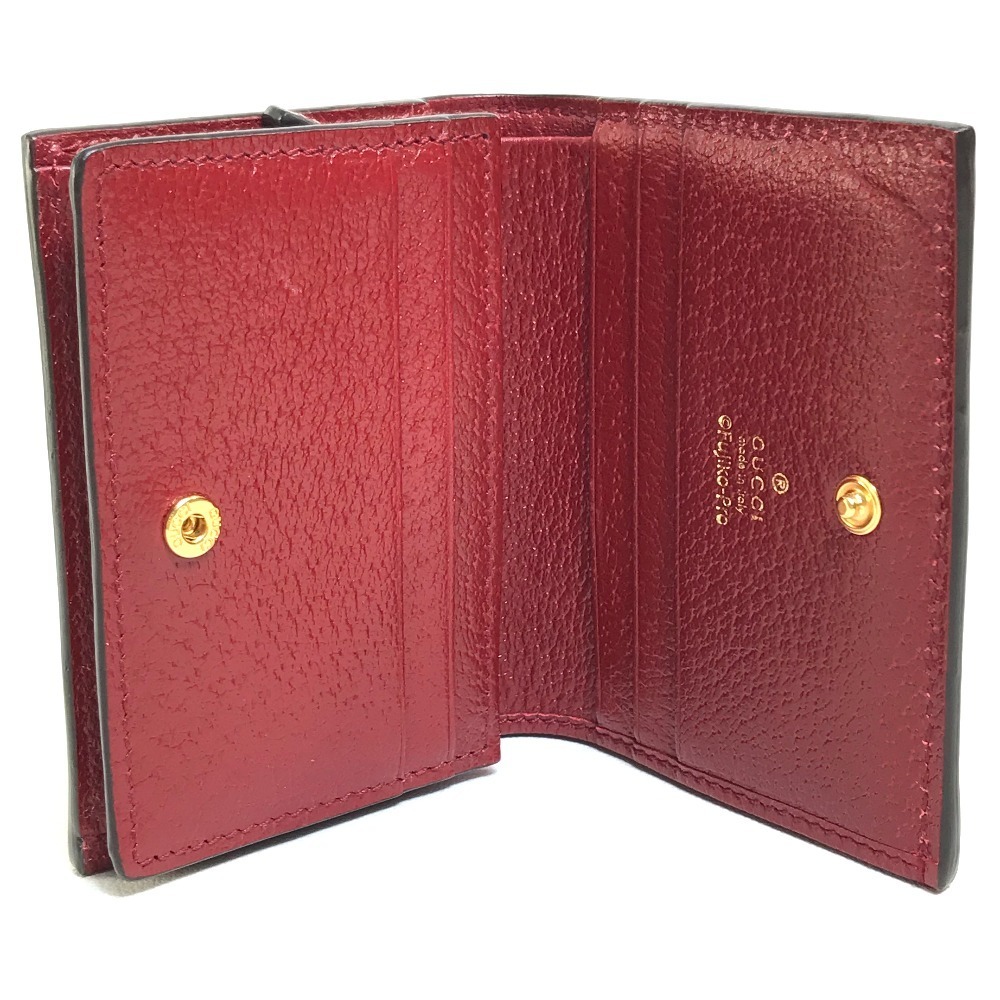 GUCCI グッチ 647788 2TWAG ドラえもんGUCCI コンパクト財布 ミニGGスプリーム/レザー レッド_画像8