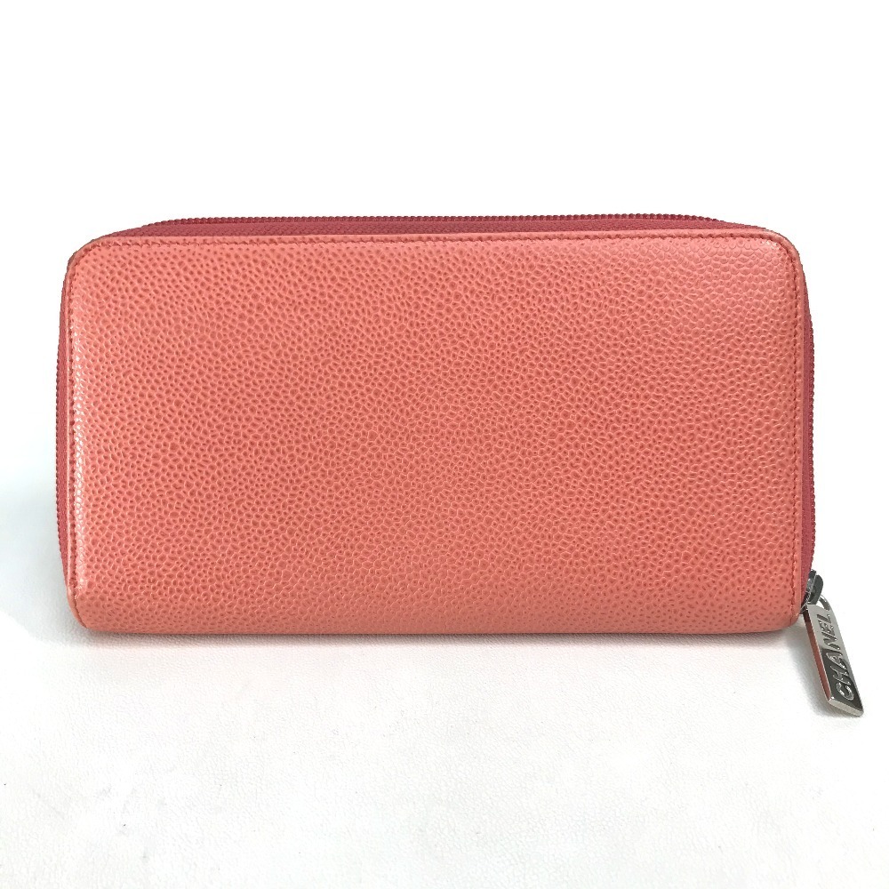 CHANEL シャネル CC ココマーク ラウンドファスナー長財布 キャビア