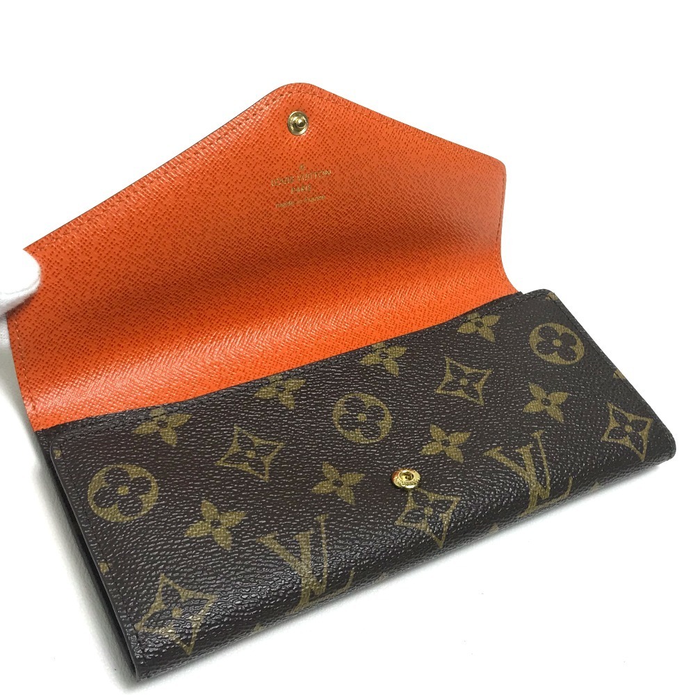 LOUIS VUITTON ルイヴィトン ポルトフォイユ ジョセフィーヌ モノグラム 2つ折り長財布 レディース オランジュ_画像5