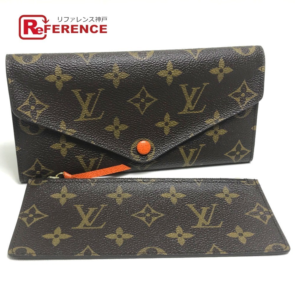 LOUIS VUITTON ルイヴィトン ポルトフォイユ ジョセフィーヌ モノグラム 2つ折り長財布 レディース オランジュ_画像1