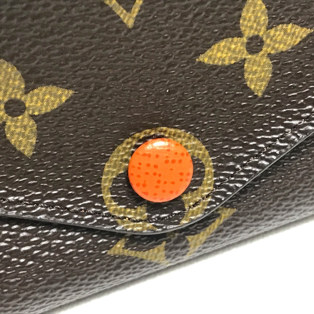 LOUIS VUITTON ルイヴィトン ポルトフォイユ ジョセフィーヌ モノグラム 2つ折り長財布 レディース オランジュ_画像4