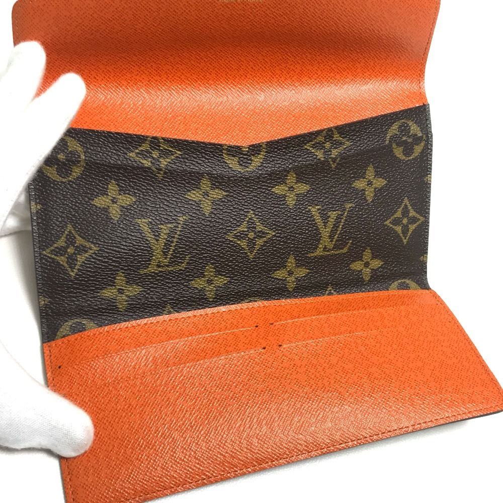 LOUIS VUITTON ルイヴィトン ポルトフォイユ ジョセフィーヌ モノグラム 2つ折り長財布 レディース オランジュ_画像7