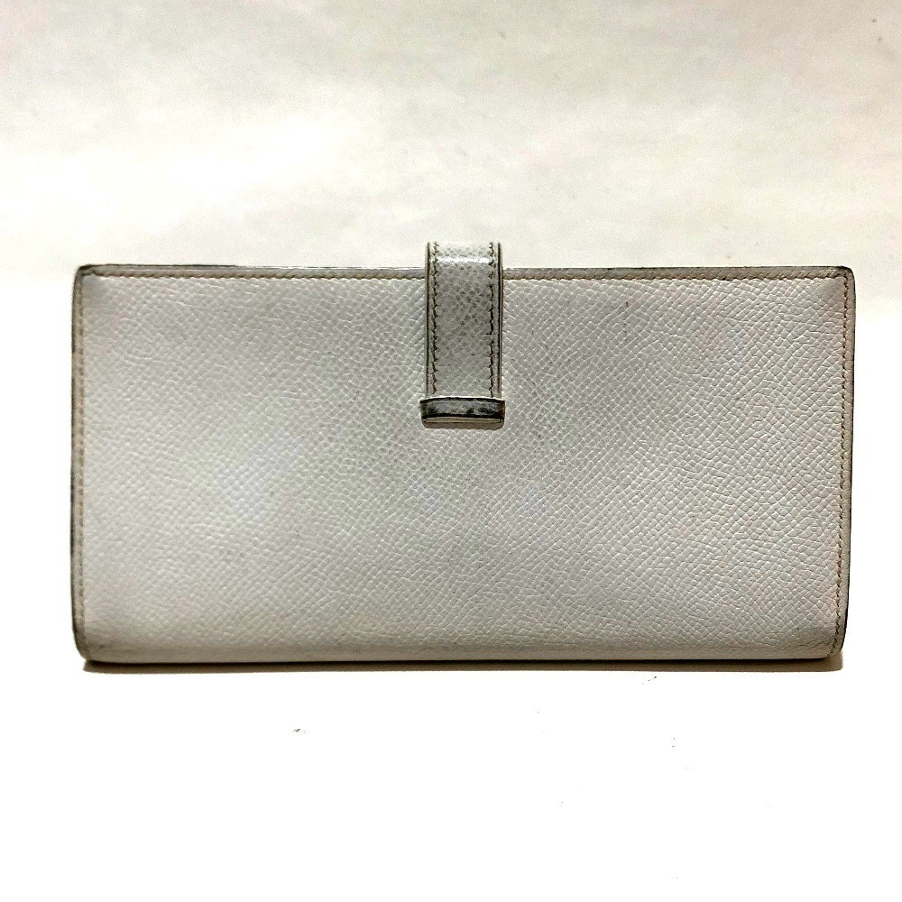 HERES エルメス マチ付き2つ折り長財布 K刻印 □K ベアンスフレ 長財布