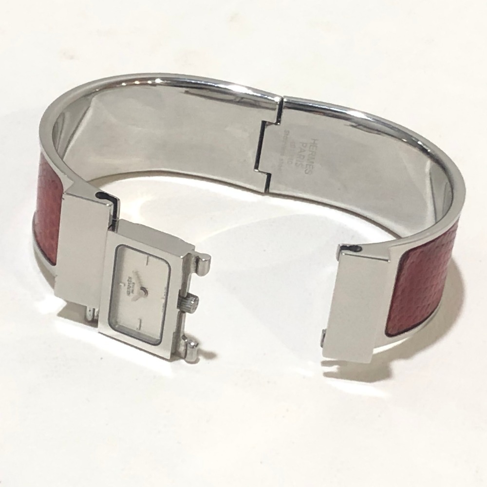 HERMES エルメス L01.210 ブレスレット 電池式 ロケ バングルウォッチ