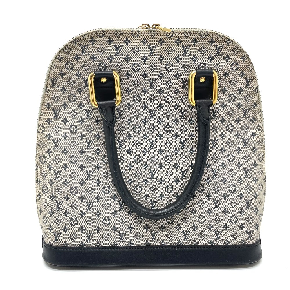 LOUIS VUITTON ルイヴィトン M92202 ミニ アルマ オ ハンドバッグ トートバッグ ミニ ブルー_画像2