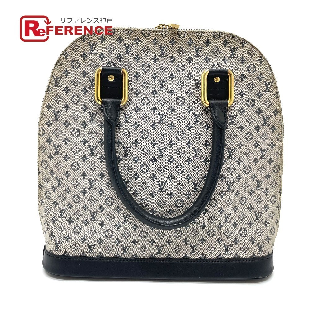 LOUIS VUITTON ルイヴィトン M92202 ミニ アルマ オ ハンドバッグ トートバッグ ミニ ブルー_画像1