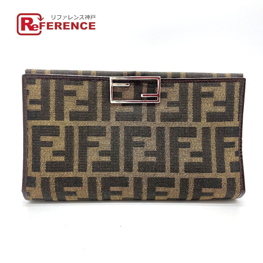 ✨未使用に近い✨ FENDI ミニ財布 ズッカ FFロゴ エンボス ジャガード