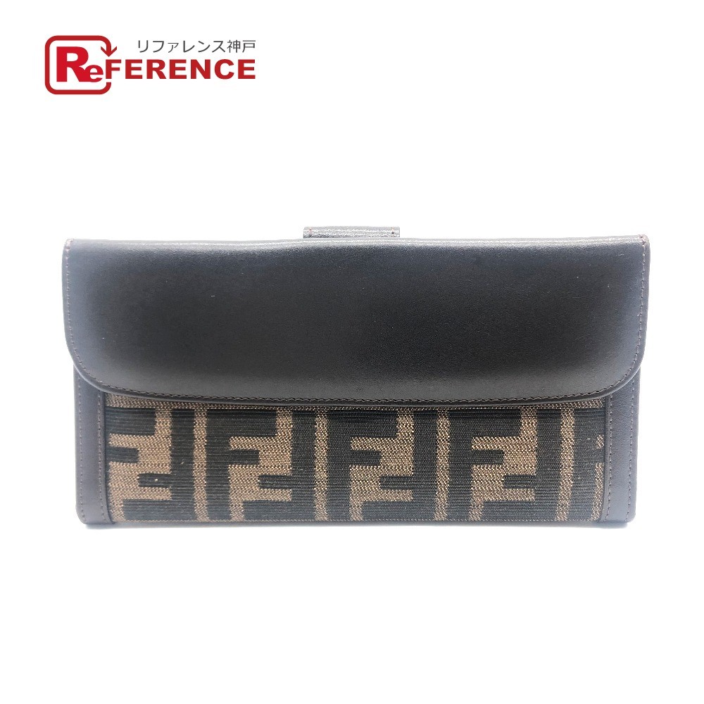 美品 FENDI フェンディ 30806 FFロゴ ズッカ柄 メンズ レディース W