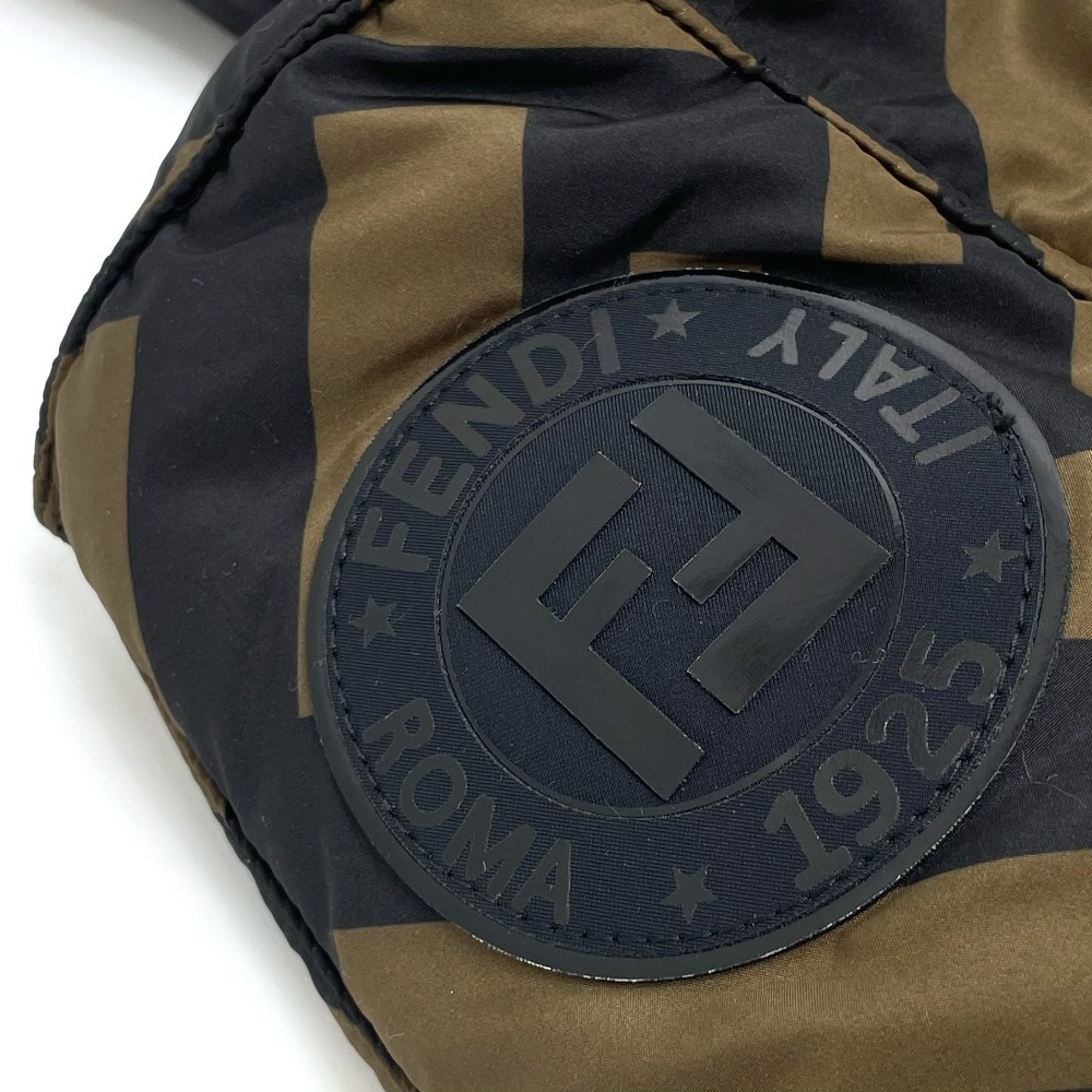FENDI フェンディ ズッカ ジップアップ ポンチョ コートポリエステル