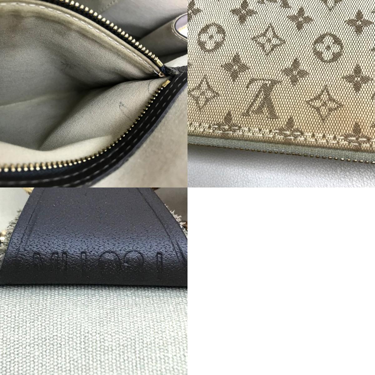 LOUIS VUITTON ルイヴィトン M92204 モノグラム・ミニ アルマ・オ 縦長 ハンドバッグ レディース カーキ_画像10