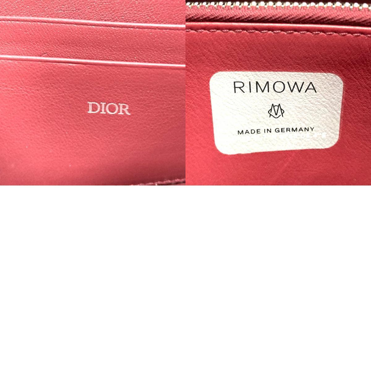 新品同様 Dior ディオール 2DRCA295YWT パーソナルクラッチバッグ ショルダーバッグ リモワコラボ ウォレット クラッチバッグ ピンク