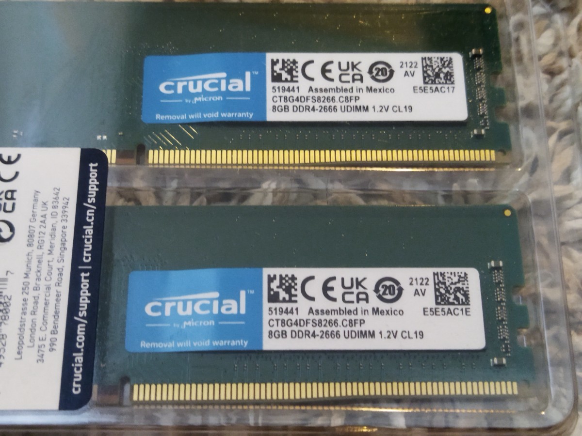 値下げcrucial(クルーシャル) デスクトップ用メモリ32G(16G×2枚) 値下げcrucial(クルーシャル) デスクトップ用メモリ32G(16G×2枚)