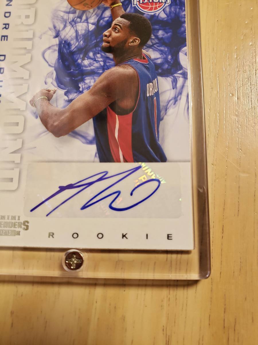 サイン 2012 -13 Panini Contenders ANDRE DRUMMOND Auto RC / アンドレ ドラモンド Autograph _画像6