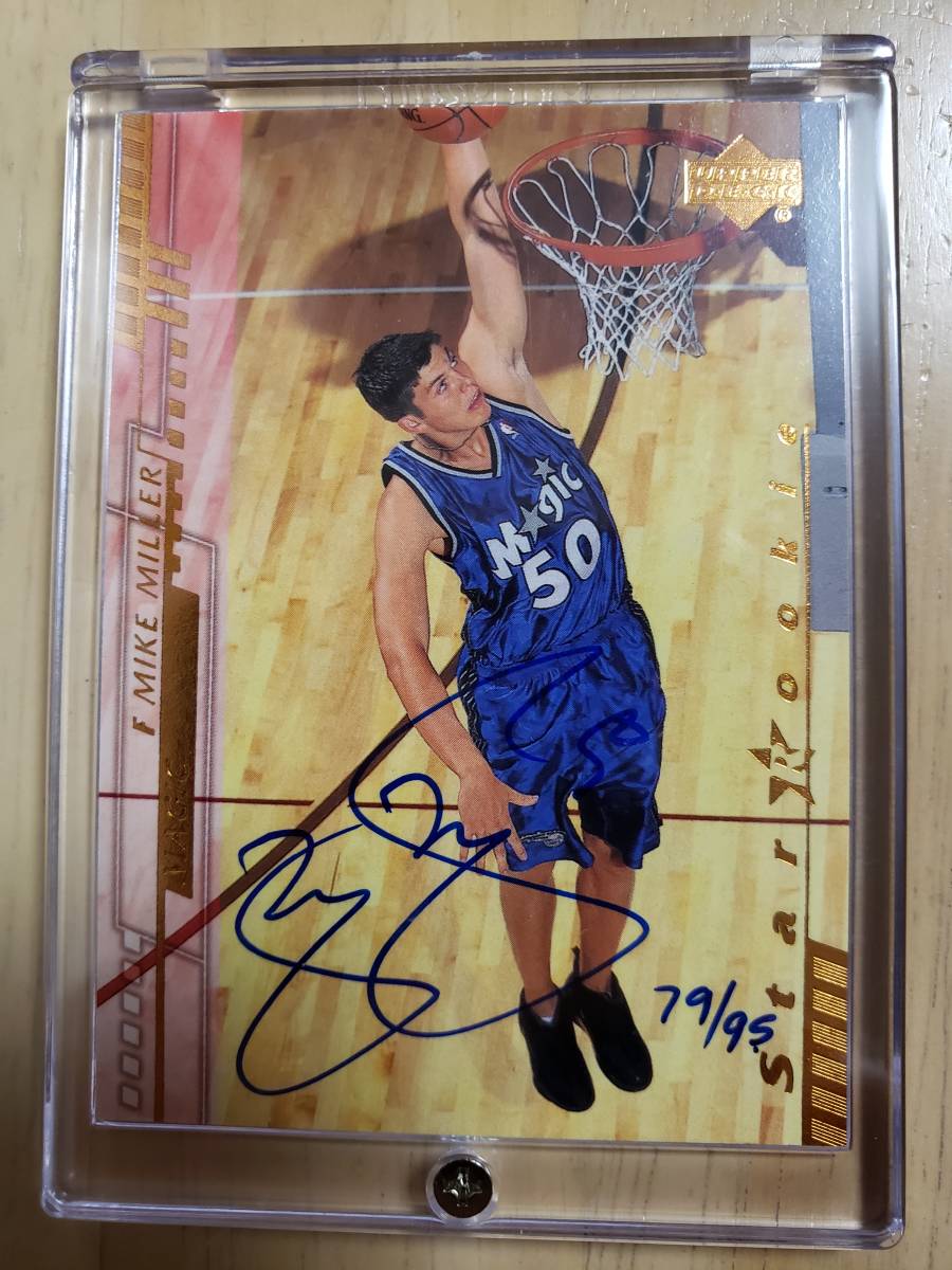 95 sheets limitation autograph 2000 -01 UD Buy back MIKE MILLER Auto (#/95) / Mike mirror Autograph UDA