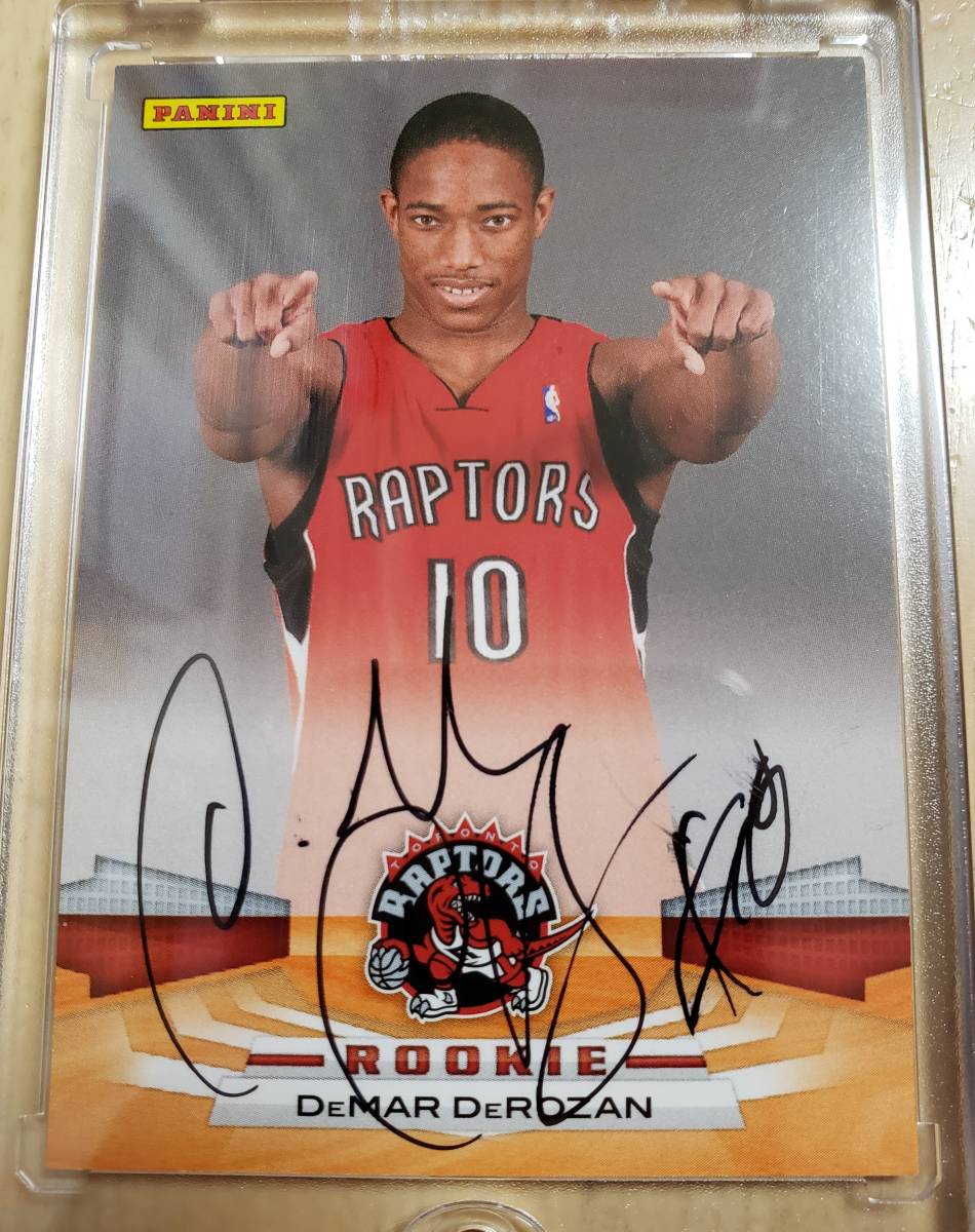 SSP サイン 2009 -10 Panini Next Day DEMAR DEROZAN Auto RC / デマー デローゼン Autograph (Extremely Rare!) _画像10