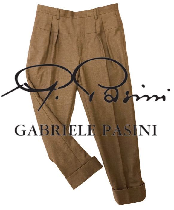 【Gabriele Pasini】定価約20%OFF 最高級スラックス 46 ガブリエレパジーニ【ラルディーニ】