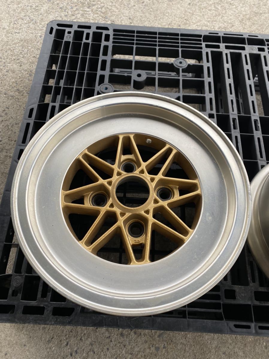 ワークエクイップ 旧車 当時物 WORK アルミホイール 13インチ 6J 114.3 2本セット 2