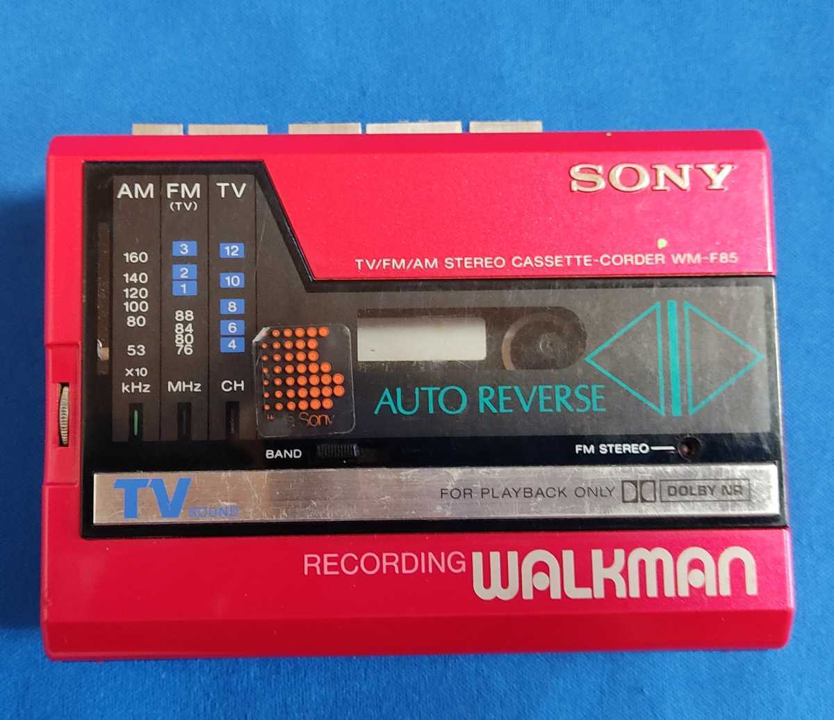 衝撃特価 カセットレコーダー WM-F85 SONY レッド ジャンク ウォークマン ソニー FM/AM WALKMAN - 録音、再生 -  labelians.fr