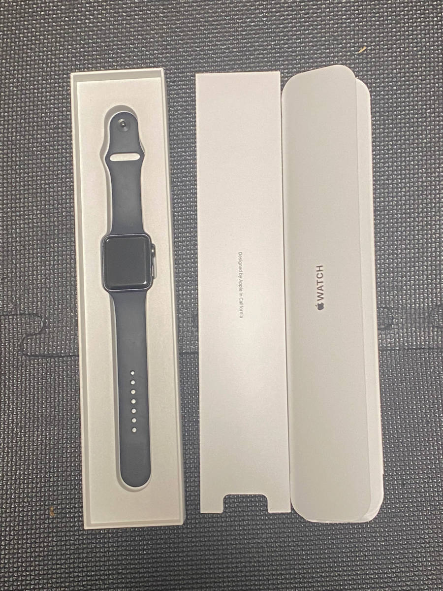 Apple Watch SERIES 3 42mm スペースグレイ アルミ ブラック シリーズ3