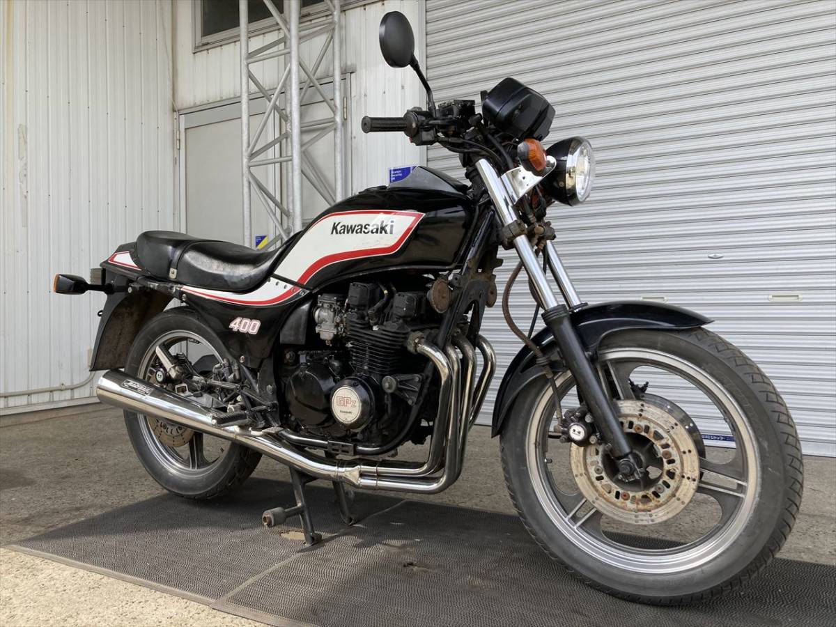 Yahoo!オークション - Z400GP(GPZ400) ZX400C 1987年式 黒白 Yahoo!オークション - Z400GP(GPZ400) ZX400C 1987年式 黒白