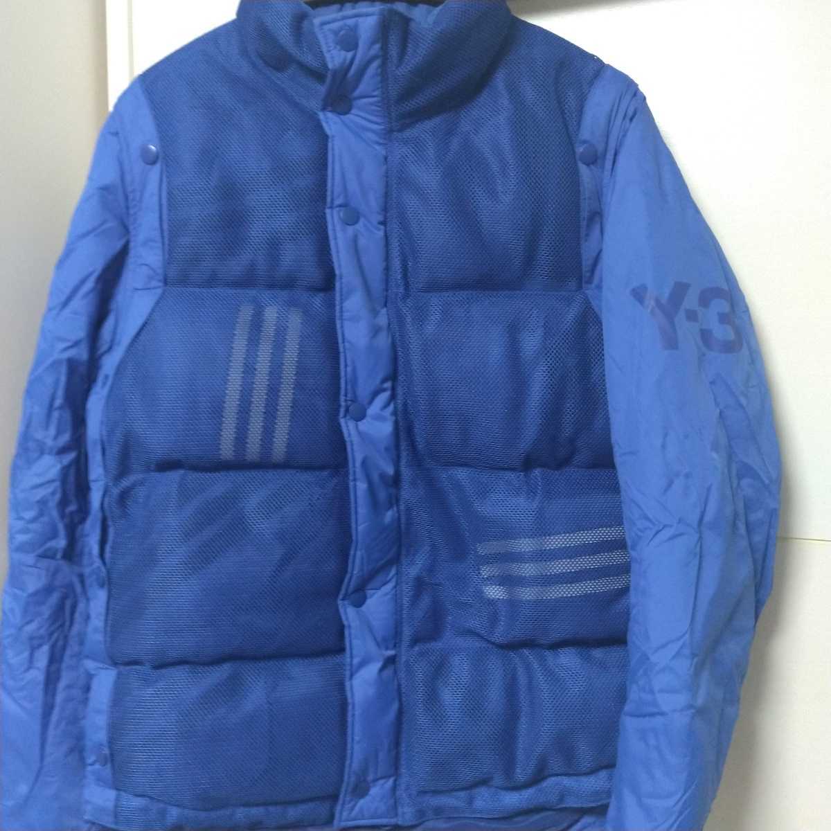 Бесплатная доставка Y-3 Wisley Cotton Padded Jacket Blouson S Blue Down Adidas Yoji Yamamoto Y's Padette