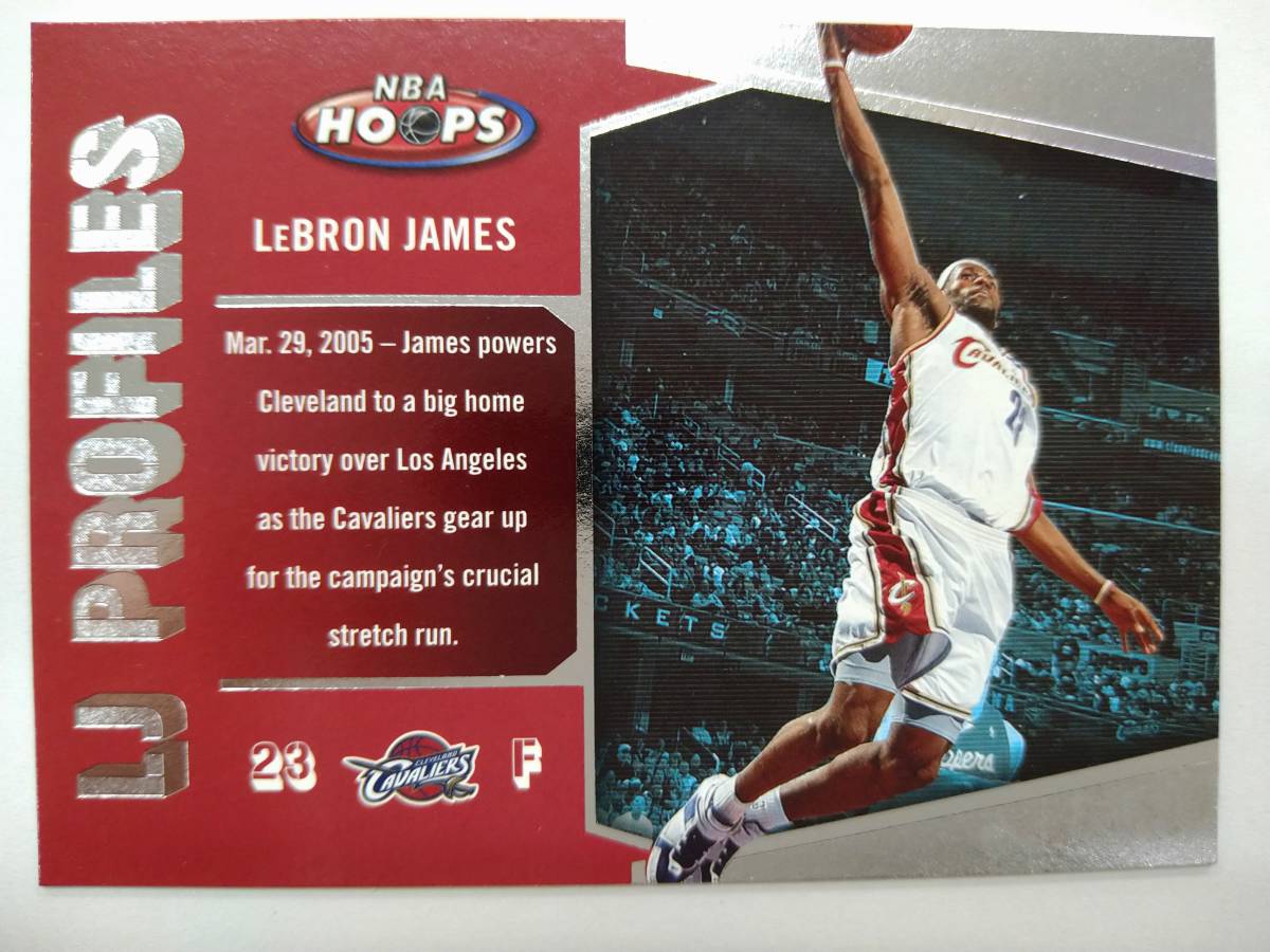 値下げ FLEER 2005-06 NBA HOOPS LBJ 14 LJ PROFILES LEBRON JAMES
