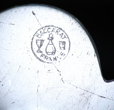 オールド・バカラ (BACCARAT) 1950年頃 大型 キャンドルスタンド 1.2kg