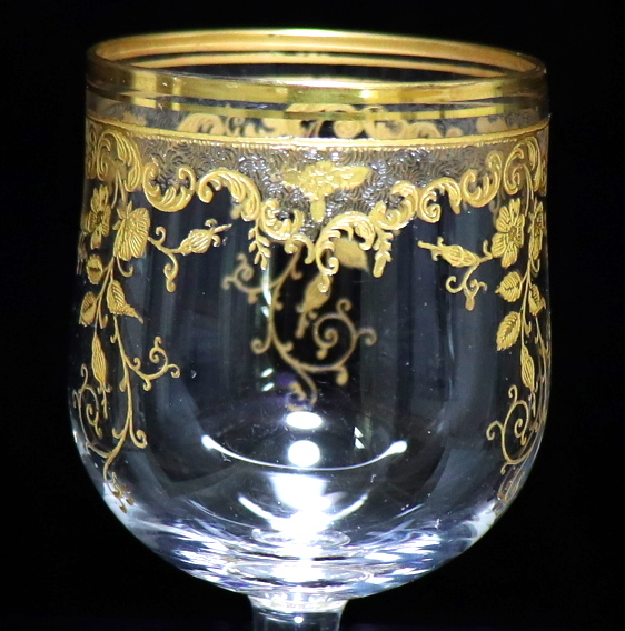 オールド・バカラ (BACCARAT) 1900年頃 金彩 ロココ調 グラス