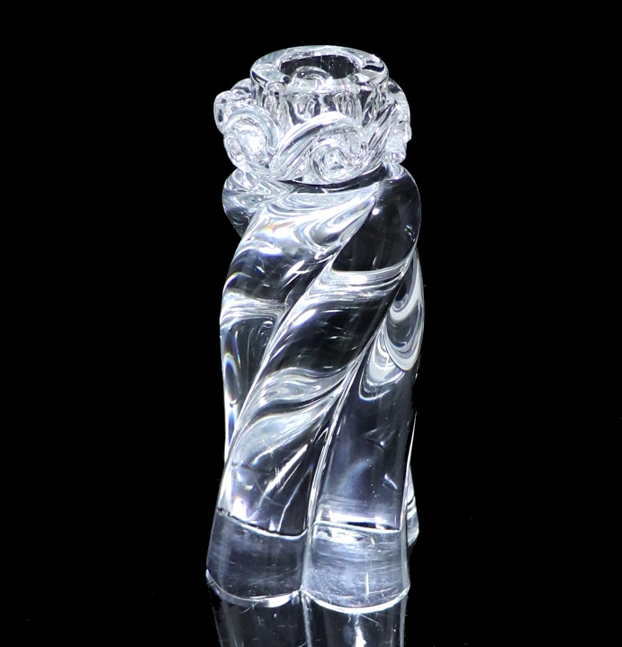 オールド・バカラ (BACCARAT) 1950年頃 大型 キャンドルスタンド 1.2kg