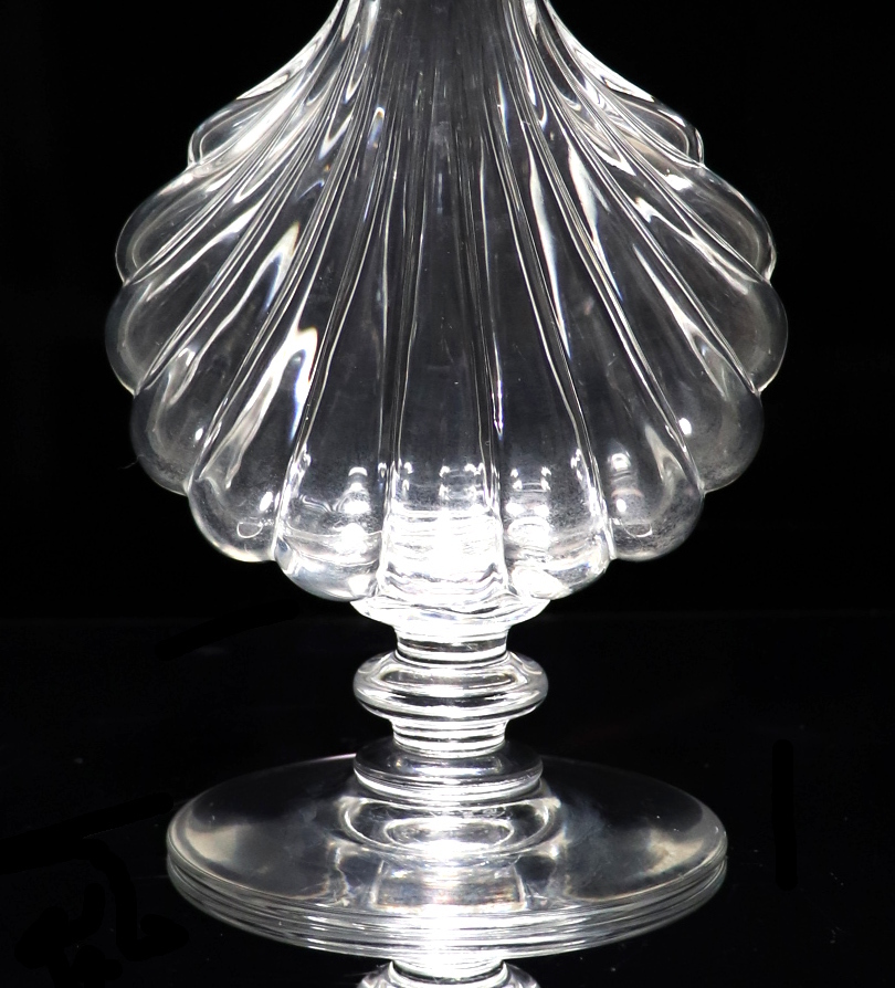 バカラ (BACCARAT) レア シェル型 貝殻 花瓶 クリスタルガラス 花器