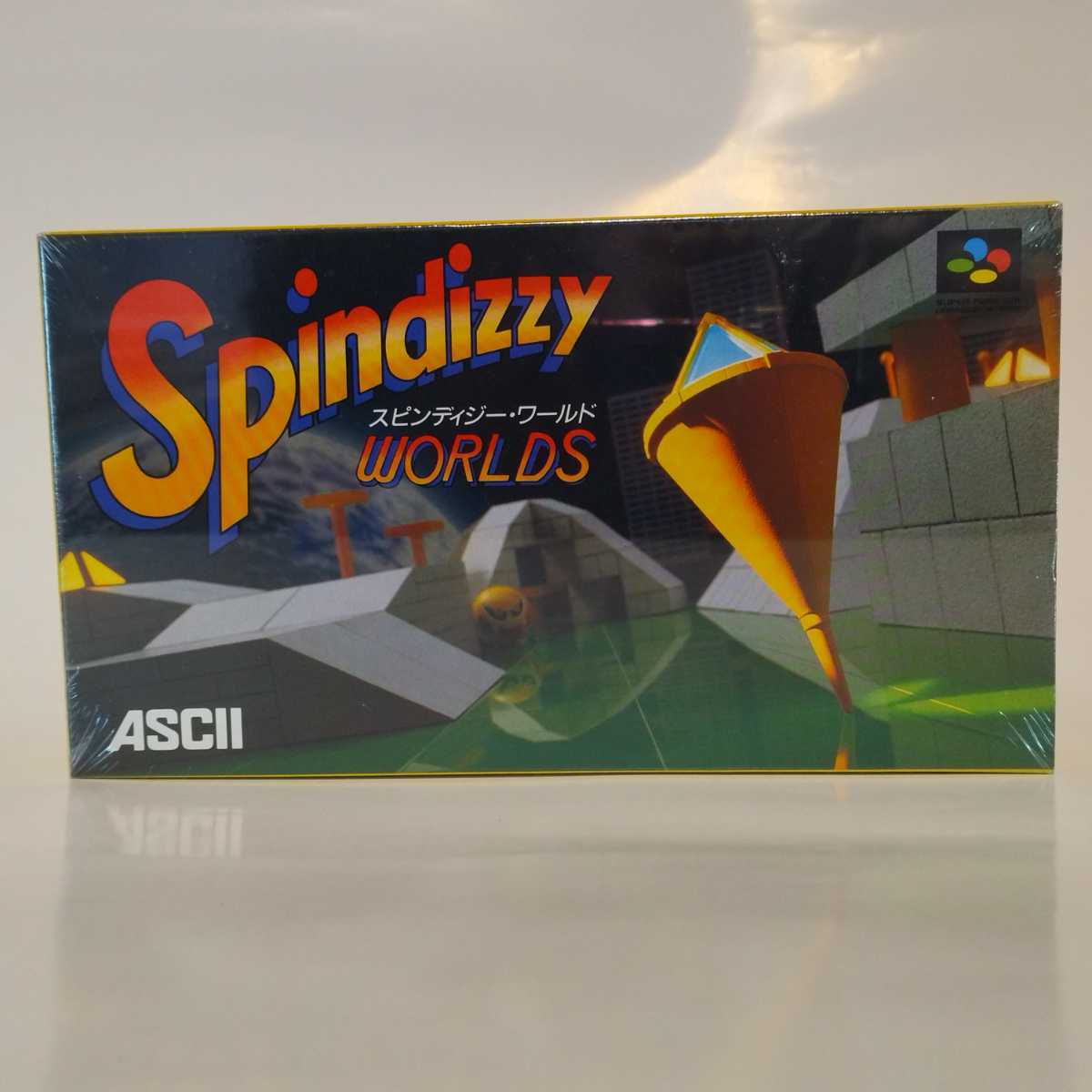 新品未開封　スーパーファミコン　Spindizzy worlds　ASCII　SFC