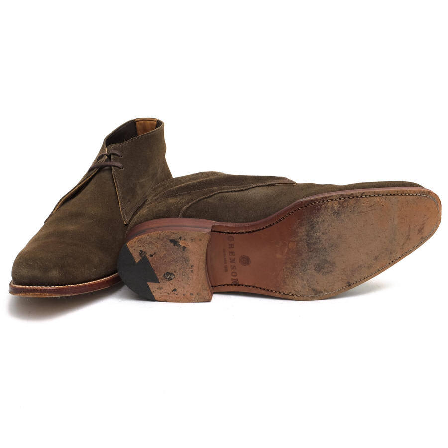 美品!GRENSON グレンソン チャッカブーツ シューズ 牛革 35463 レザー