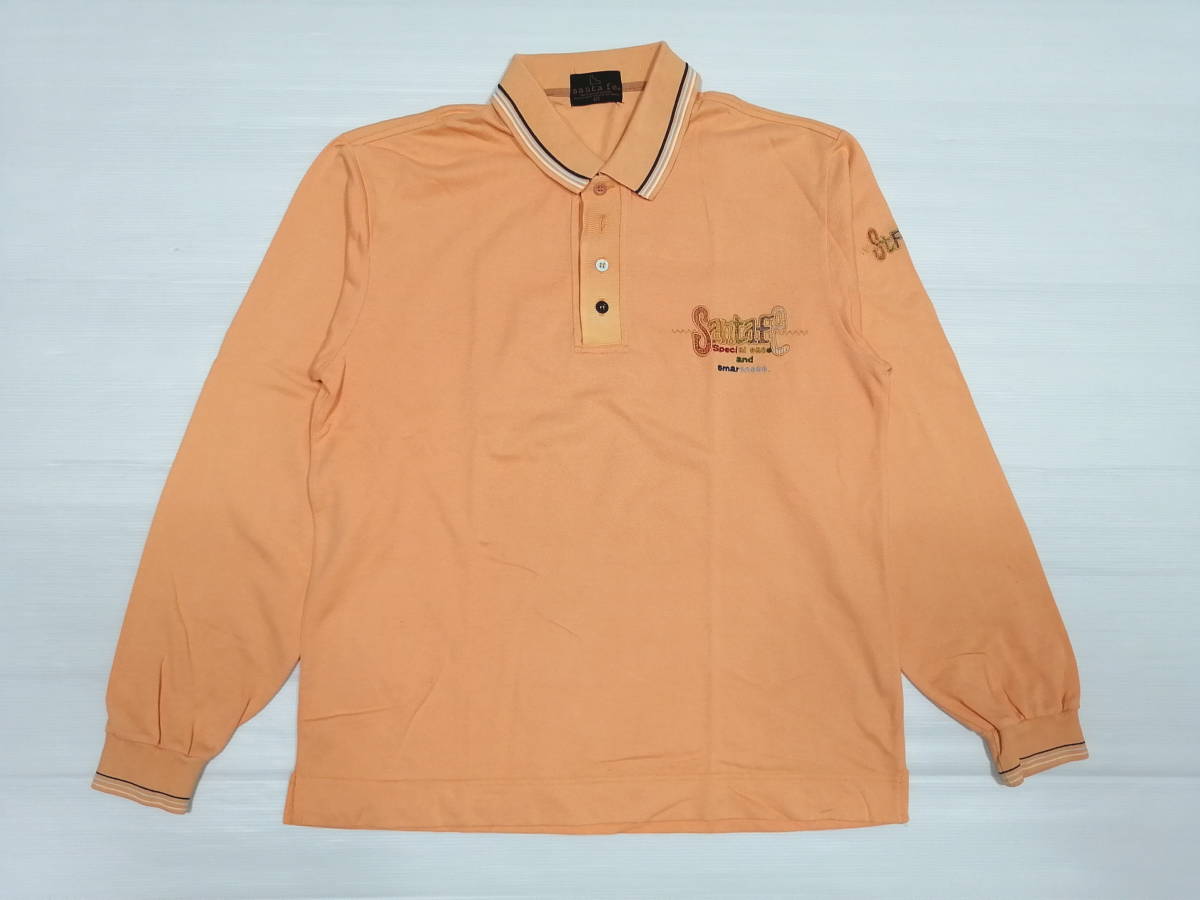 Santa Fe Santafe с длинным рубашкой Polo Multi -Color Button Подличная линия каноко Polo Igulus Isse 3801