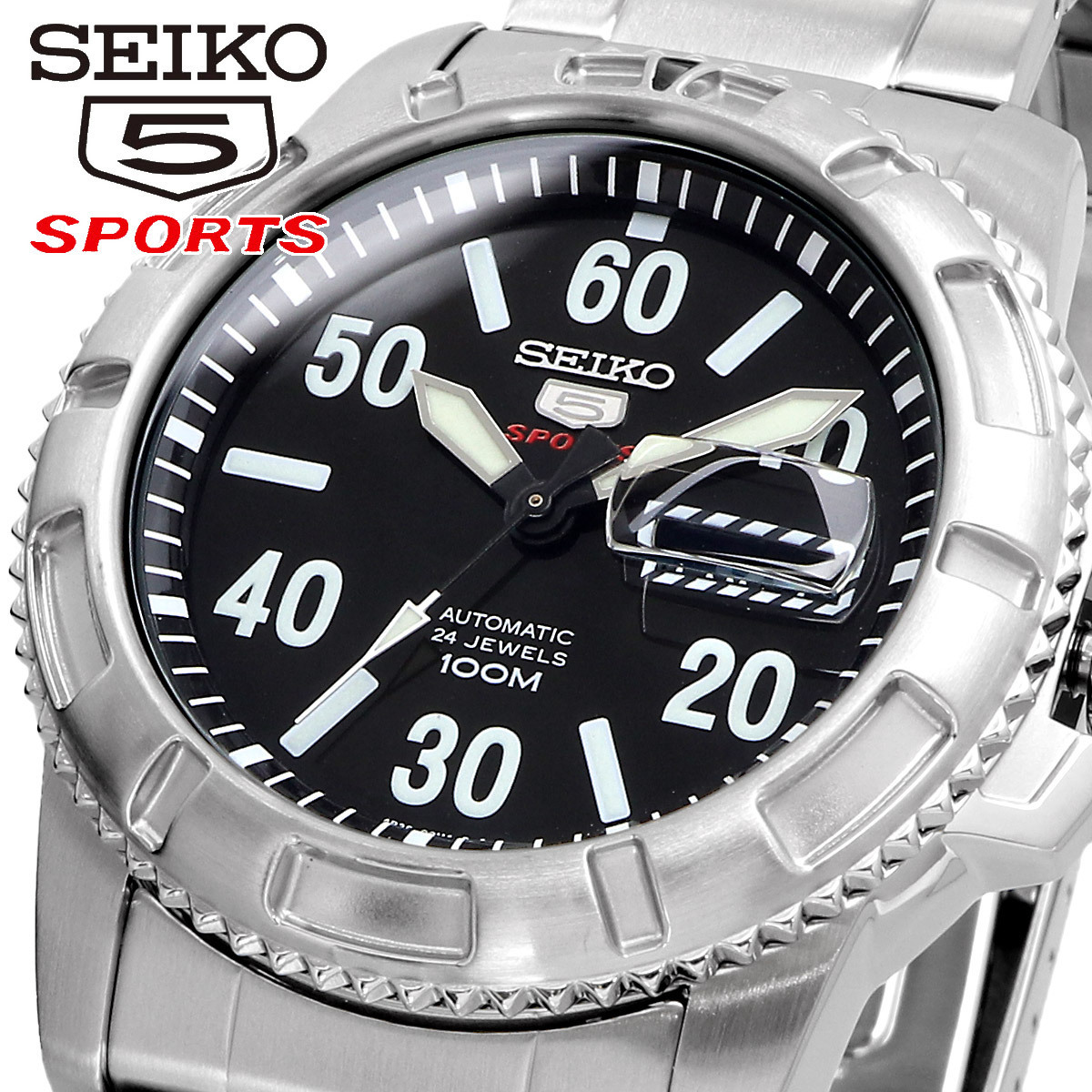 送料無料 新品 腕時計 SEIKO セイコー 海外モデル セイコーファイブ 5スポーツ 自動巻き メンズ SRP213K1 deikmnsNODRVWZ01-19423 海外モデル