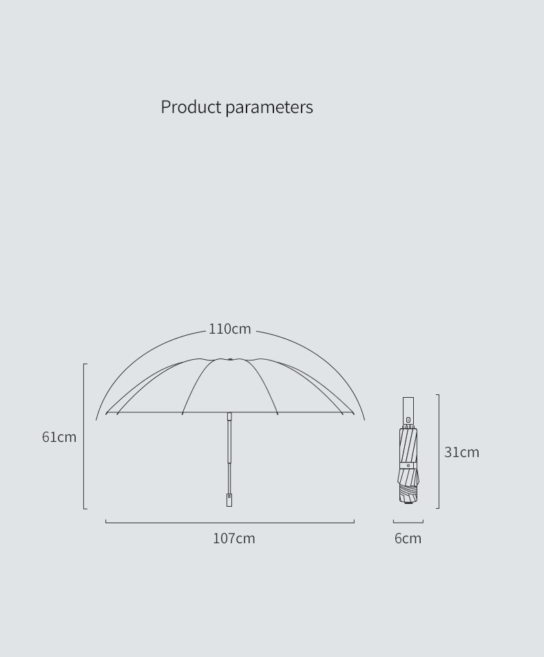 傘 日傘 雨傘 折りたたみ傘 自動開閉 頑丈な10本骨 メンズ 台風対応 梅雨対策 大きい 超撥水 超軽量 晴雨兼用_画像3