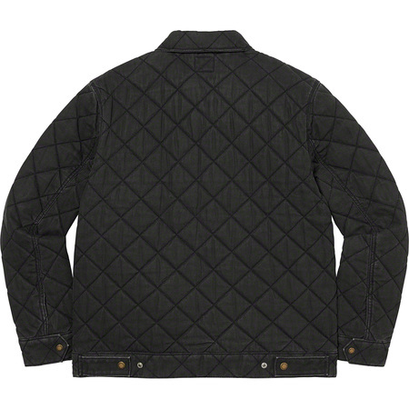 Sサイズ Supreme Dickies Quilted Work Jacket Black ブラック シュプリーム デッキーズ　ワーク ジャケット 完売品　N1_画像2