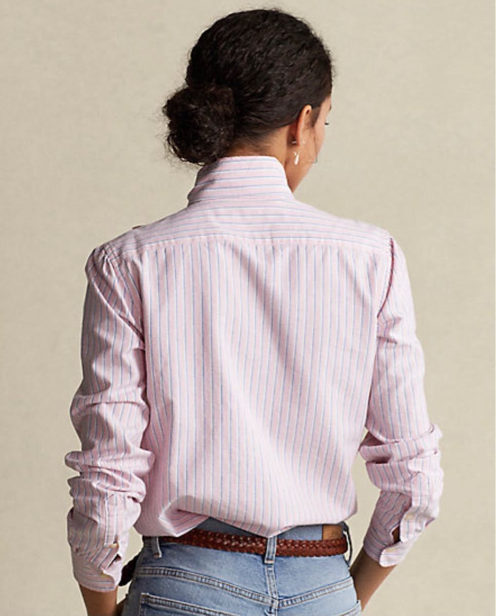 RALPH LAUREN オックスフォードタイネックシャツ リボンシャツ RALPH LAUREN オックスフォードタイネックシャツ リボンシャツ