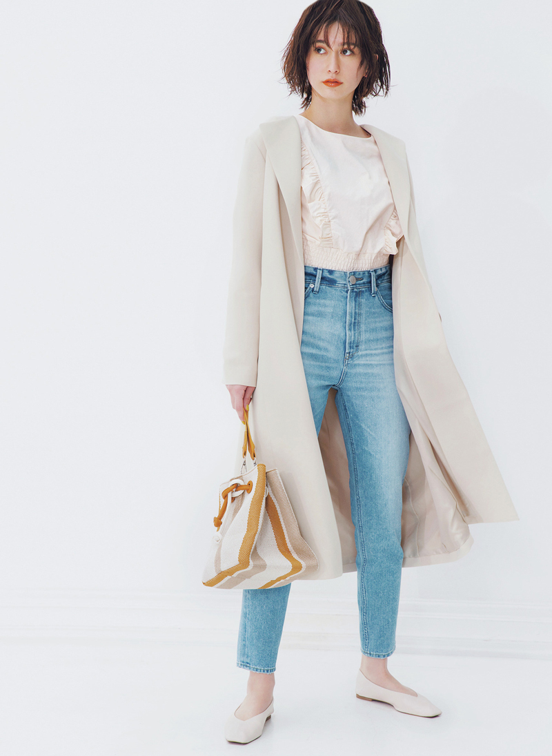 新品 YANUK ヤヌーク NEW High Waist RUTH 新素材 ハイウエスト ルース