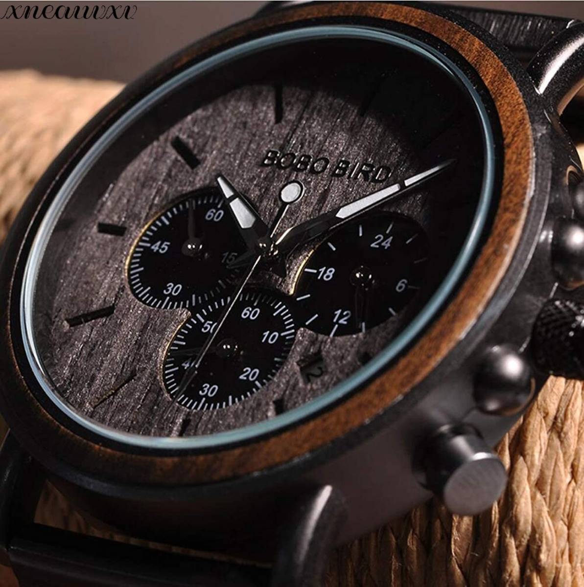 かっこいい 木製腕時計 ブラウン 日本製 クオーツ 高品質 メンズ 天然木 木製 合金 ウォッチ カジュアル ウッド モダン 男性 腕時計