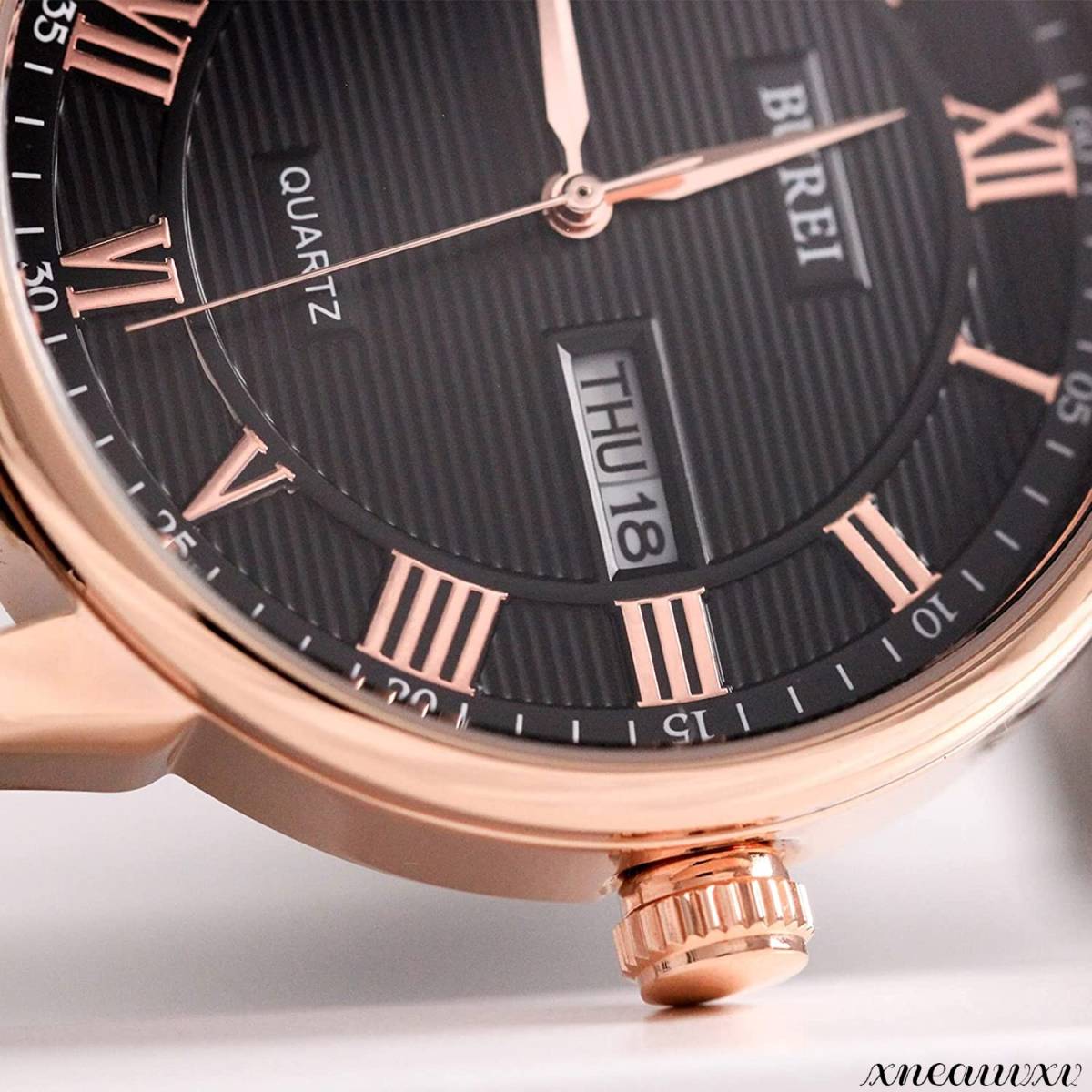 アンティーク風 腕時計 ローズゴールド 日本製 クオーツ メンズ 革 ローマ数字 オシャレ ウォッチ カジュアル 男性 腕時計 プレゼント